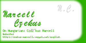 marcell czekus business card